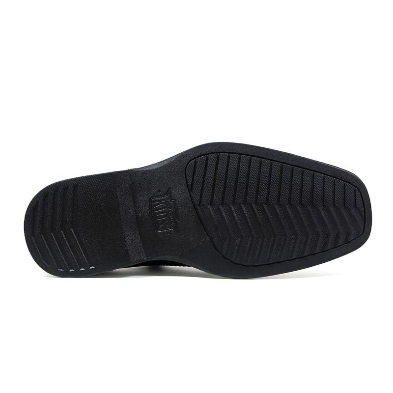 Florsheim Reveal Cap Toe Jr Boys' Toddler-Youth Oxford, 3.5 M US Big Kid, Black - Image 4